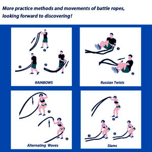 Corde de combat d'exercice d'entraînement en nylon de 2.8 mètres avec logo personnalisé Corde à sauter lourde avec corde à sauter lestée - Product Image 5