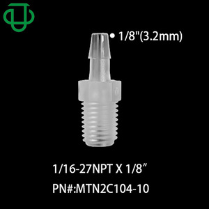 ข้อต่อแบบตรงชนิดเกลียวนอกขนาด 1/16 นิ้ว ยี่ห้อ Jiyou สำหรับท่อยางและท่อพลาสติก PP - Product Image 2