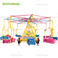 Manège mobile Chaise Volante avec remorque, attraction portable pour fêtes foraines et parcs d'attractions