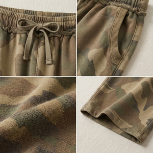 Hot Supplier Custom Men Y2K Streetwear Camouflage Baggy <b>Elastic</b> <b>Waist</b> Side Pockets Casual Hip Hop Loose Fit Baggy Sweatpants - Product Image 4