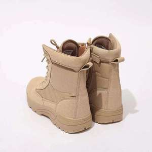 Scarpe da allenamento antiscivolo con cerniera scarpe da ginnastica Desert kaki stivali alti resistenti all'usura stivali tattici per uomo e <span class=keywords><strong>donna</strong></span> - Product Image 5