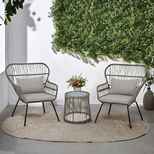 <span class=keywords><strong>Muebles</strong></span> de Jardín Modernos de Foshan, Juego de Sillas de Jardín Ahorradoras de Espacio, Juego de Mesa y Sillas de Ratán, Conjuntos de Mimbre para Jardín - Product Image 1