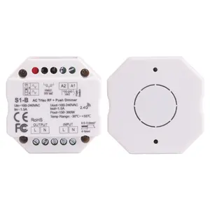 RF 2.4G Wireless Smart Control S1-B 360W Triac-Drucksc halter 220V LED-Licht dimmer