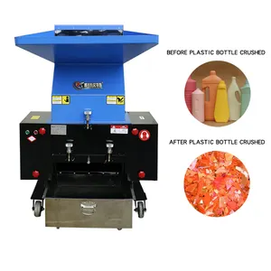 Fabrikant Ce Glazen Fles Crusher Afval Shredder Plastic Crusher Voor Recycling Machines