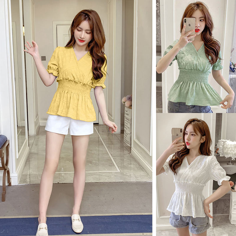 Maglietta Ragazze Maniche A Lanterna - Chiffon E Poliestere Per Autunno Inverno