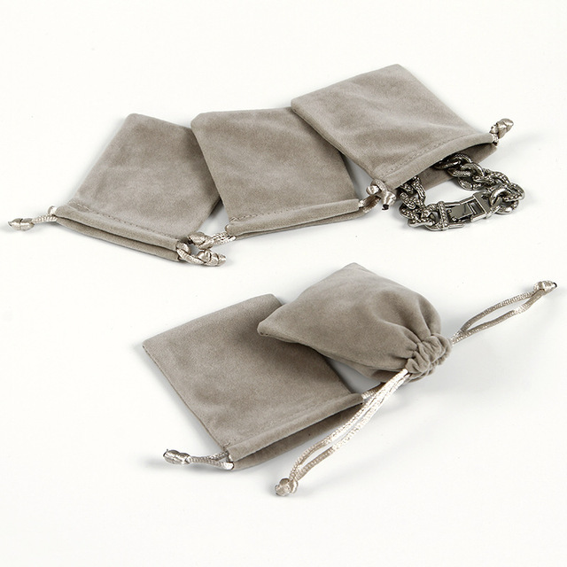 Luxury Soft Velvet Drawstring Pouch Bag Rings Jewelry Packaging Screen Printing Custom Logo Printed Recyclable Gift Mobile Phone