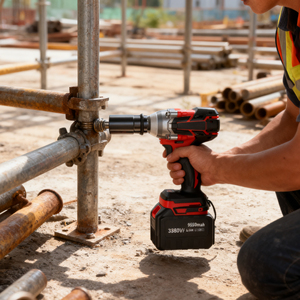 Large Torque Brushless Wrench 21V Lithium <b>Battery</b> DIY Charging Impact Feature for Auto Repair Industrial Scaffolding 21V Lithium - Product Image 2
