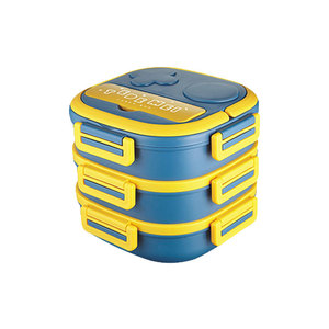 Stainless Steel <b>Kids</b> Lunch <b>Box</b> with Tableware, Multi-Layer Divided Portable Handheld Bento <b>Box</b> for Students Outdoor Use - Product Image 5
