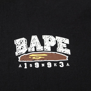 T-shirt à manches courtes en coton respirant avec imprimé tête de singe chic de style streetwear japonais - Product Image 3