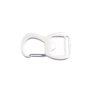 <span class=keywords><strong>Llavero</strong></span> de acero inoxidable de doble propósito, gancho de cordón, elegante abrebotellas de correas para exteriores para ropa y accesorios de equipaje - Product Image 2