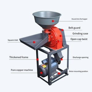 Farm Grain Maize Milling Machine Corn Soybean Seed Bean <b>Herb</b> Spice Powder Grinding Machine Flour Mill Commercial Grain <b>Grinder</b> - Product Image 5