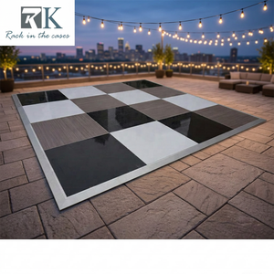 Piste de danse à carreaux 4 pieds x 4 pieds, plateforme de décoration d'événements, piste de danse extérieure - Product Image 2