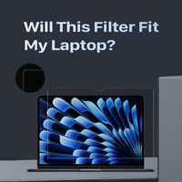 LFD 02 Filter Layar Privasi Laptop 15.6 Inci untuk MacBook Air 13 2018-2024 16:9 Anti-Gores Anti-Silau Pelindung HD Kekerasan 3H