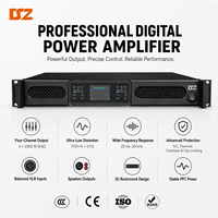 4*2000W Kelas-D OEM Profesional Penguat Daya Digital 4-Kanal Berdaya Tinggi dengan PFC Tegangan Lebar untuk Sistem Suara