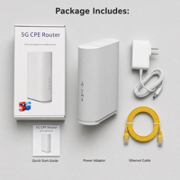 Routeur CPE 5G WiFi 6 double bande, bande de fréquences complète, 4x4 MIMO, vitesse 4 Gbps, 4 ports Gigabit LAN/WAN, modem sans fil à carte SIM