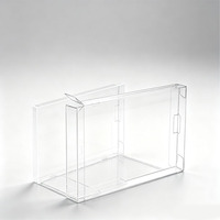 Klare PET-Faltbox aus Kunststoff, Einzelkarten-Musik-CD-Hüllenbox, Schutz- und Präsentationsbox für CDs