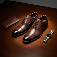 Chaussures Oxford pour hommes en cuir de vache véritable faites à la main de haute qualité, légères et respirantes, à bout pointu, pour mariage, formelles ou d'été