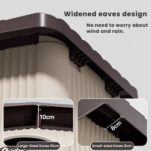 Waterdichte buitenkattenhuis, volledig omsloten ontwerp, bescherming tegen de zon, veilige schuilplaats - Product Image 2