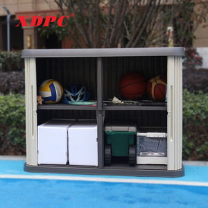 אחסון חיצוני ארון פלסטיק גינה חצר אחסון עמיד למים ארונות שתילה כלים גימור לוקרים - Product Image 3