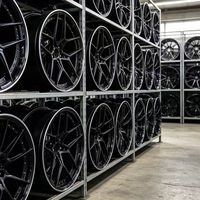 Jante de voiture en alliage forgé noir usiné, design à rivets maillons, 8J-14J PCD ET personnalisé pour BMW, pour la modification et l'amélioration automobile