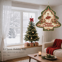 Décoration de Noël à suspendre : Clochette Casse-Noisette 2D en fer forgé pour sapin de Noël, cadeau personnalisé