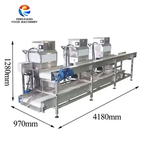 Linea di produzione di trebbiatura per mais in acciaio inossidabile ad alta efficienza automatica industriale di alta qualità