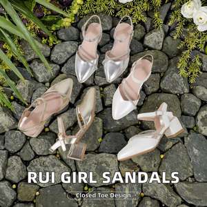 Zapatos de Princesa con Perlas para Niñas, Estilo Moderno, Tacones Altos para Fiestas, Bodas y Uso Diario - Product Image 2