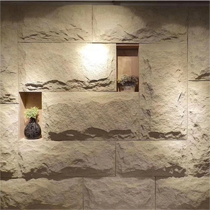 Panel de chapa de <span class=keywords><strong>piedra</strong></span> PU ligero, tablero 3D decorativo de pared, imitación de <span class=keywords><strong>piedra</strong></span> de superficie sólida <span class=keywords><strong>para</strong></span> uso interior de Hotel al aire libre - Product Image 4