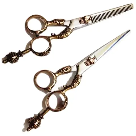 Dragon Handle Shear Scissors 2022 Hair Carbon Steel Straight 440-C 4cr13 Sharp 100% Hand best selling 2020