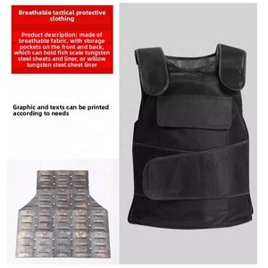 سترة تكتيكية مخفية عالية الجودة ومقاومة للطعن، ملابس أمان مدرعة من الأمام والخلف - Product Image 3