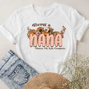 Être une maman rend ma vie complète Dtf prêt à presser Designs transferts DTF en gros pour la fête des mères - Product Image 5