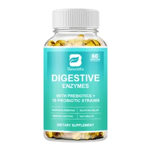 60pcs Digestive Enzymes Softgel Capsules Gut Health And Digestive Promote Supplements