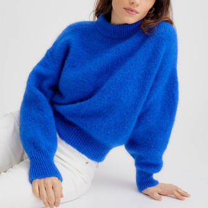 <span class=keywords><strong>Pull</strong></span>-over élégant en <span class=keywords><strong>mohair</strong></span> pour femmes et filles avec logo de luxe au design personnalisé <span class=keywords><strong>Pull</strong></span>-over d'hiver tricoté très doux et chaud en <span class=keywords><strong>mohair</strong></span> - Product Image 6