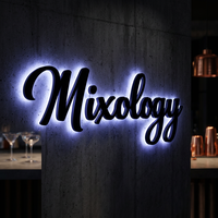 Prix de gros, enseigne en métal 3D personnalisée rétroéclairée, logo LED de haute qualité, étanche, avec garantie de 2 ans