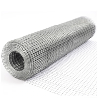 Sıcak Daldırma Galvanizli Kaynaklı Tel Örgü 1/2" 1" 1/4" Düşük Karbonlu Çelik Kaynaklı Örgü Rulosu