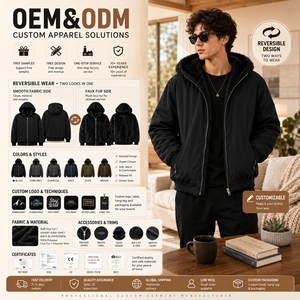 <span class=keywords><strong>Felpa</strong></span> Reversibile in French Terry Pesante da Uomo, Vestibilità Boxy Streetwear, Stampa DTG, OEM, Effetto Distressed, Ingrosso - Product Image 1
