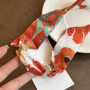 Bracelet manchette ajouré <span class=keywords><strong>en</strong></span> soie imprimée mate style ethnique, bijou personnalisé rétro tendance, sensation haut <span class=keywords><strong>de</strong></span> gamme et audacieuse - Product Image 2