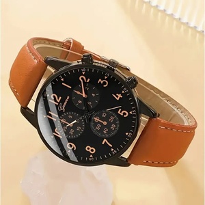 Montres pour hommes tendance, montres mécaniques à bracelet en cuir pour hommes les plus vendues, montres-bracelets, montres décontractées à bracelet en cuir PU - Product Image 6