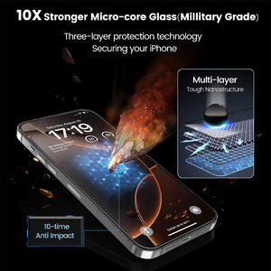 Produttore di Protezioni Schermo per Telefono con Logo Personalizzato, Pellicola Protettiva in <span class=keywords><strong>Vetro</strong></span> Temperato HD Antiriflesso per iPhone 17 Pro Max - Product Image 3