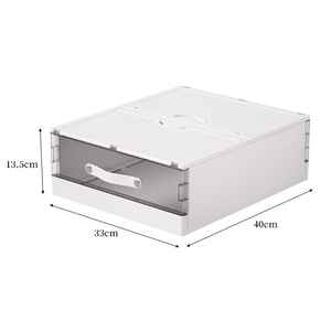 Organiseurs et rangements pour draps de lit, organisateur de placard pliable en plastique, boîte de rangement pour literie, conteneur pour couverture, housse de couette - Product Image 5
