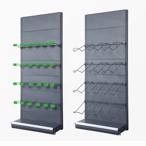 Estante de exhibición de metal de doble cara resistente para supermercado, estantería de góndola para uso en tienda minorista - Product Image 4