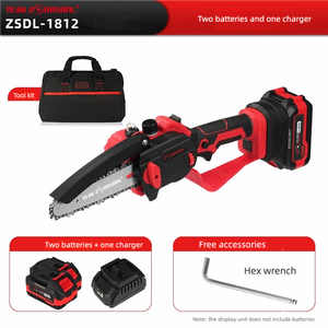 <span class=keywords><strong>Scie</strong></span> à chaîne portative haute puissance 18V à batterie lithium ZSDL-1812 <span class=keywords><strong>pour</strong></span> la coupe de <span class=keywords><strong>branches</strong></span> et l'abattage en extérieur - Product Image 6