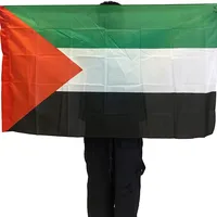 Prix de gros Sérigraphie Drapeau personnalisé Polyester Drapeaux du monde Palestine Grand drapeau
