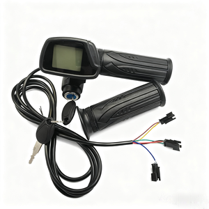 Pièces de vélo <span class=keywords><strong>électrique</strong></span>, <span class=keywords><strong>accélérateur</strong></span> à poignée rotative, affichage de la vitesse LCD, guidon, vélo <span class=keywords><strong>électrique</strong></span>, scooter, tricycle, <span class=keywords><strong>accélérateur</strong></span> <span class=keywords><strong>universel</strong></span> à effet Hall - Product Image 2