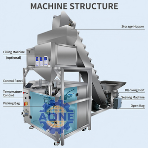 Machine d'emballage rapide et automatique de granulés, robuste, pour piments séchés et mélanges d'herbes, pour sacs préformés, vente en gros - Product Image 2