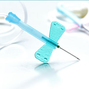 Wuzhou医療用オールサイズ使い捨て頭皮静脈セット25G21G23Gバタフライニードル安全 - Product Image 1