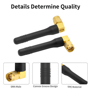 600-2700MHz Receptor inalámbrico de largo alcance Sma Mini Mimo Rubber Duck Router antena Banda dual 5,8 GHz 2,4 GHz antena wifi comprar - Product Image 4