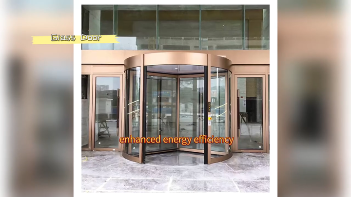 Two Three Wing Automatic Revolving Door for Commercial Use| Alibaba.com