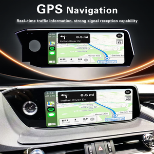 เครื่องเล่นดีวีดีในรถยนต์ วิทยุติดรถยนต์ หน้าจอ 12.3 นิ้ว Qualcomm Snapdragon Android 14 รองรับ Carplay ระบบนำทางมัลติมีเดีย สำหรับ Lexus <span class=keywords><strong>ES</strong></span> ปี 2018-2020 - Product Image 2