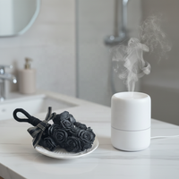 Savon Noir au Charbon Naturel et à la Rose pour un Nettoyage en Profondeur, Savon Solide Végétalien à Base d'Huiles Essentielles pour le Visage et le Corps Erasersoap
